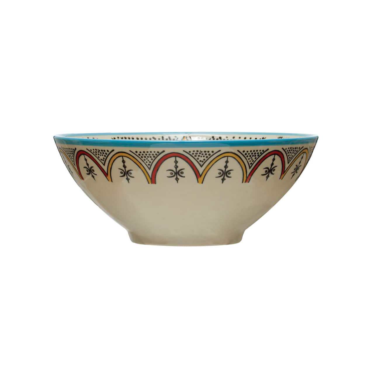 Hello Honey® Multicolor Hand Painted Stoneware Bowl